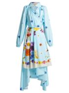 Natasha Zinko Floral-print Wrap Maxi Dress