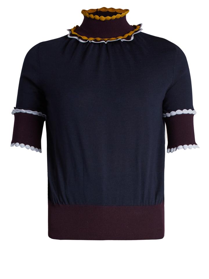 Roksanda Ifeild Scallop-edged Roll-neck Wool Sweater