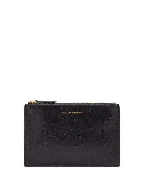 Matchesfashion.com Want Les Essentiels - Lawrence Grained And Smooth Leather Pouch - Mens - Black Multi