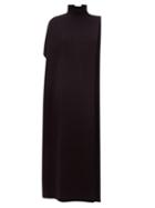 Matchesfashion.com Jil Sander - Asymmetric High Neck Virgin Wool Cape - Womens - Black
