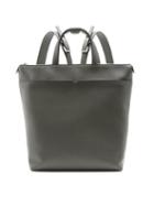 Matchesfashion.com Valextra - Grained Leather Backpack - Mens - Grey