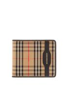 Matchesfashion.com Burberry - Haymarket Check Bi Fold Wallet - Mens - Black