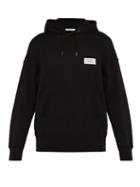 Matchesfashion.com Givenchy - Atelier Patch Cotton Hooded Sweatshirt - Mens - Black
