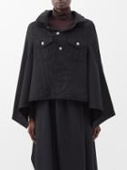 Junya Watanabe - Wide-sleeve Wool-twill Jacket - Womens - Black