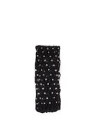 Wolford X Amina Muaddi - Crystal-embellished Fishnet Tights - Womens - Black