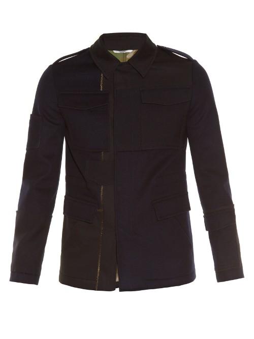 Valentino Multi-patch Point-collar Field Jacket