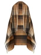 Matchesfashion.com Max Mara - Checked Blanket Scarf - Womens - Camel