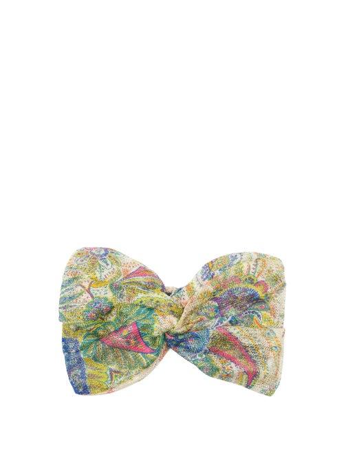 Matchesfashion.com Etro - Paisley-print Cashmere-blend Headband - Womens - White Multi