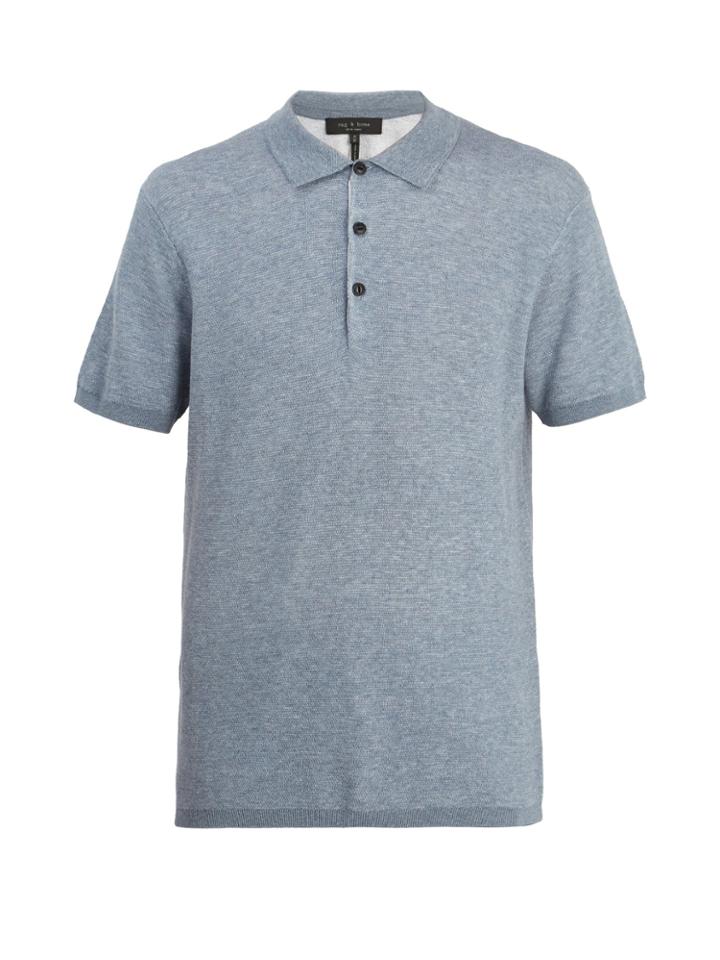 Rag & Bone Tripp Cotton-blend Polo Shirt