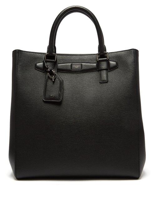 Matchesfashion.com Dolce & Gabbana - Large Leather Tote Bag - Mens - Black
