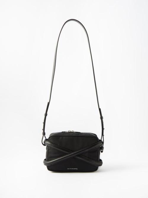 Alexander Mcqueen - Harness Leather-trim Cross-body Bag - Mens - Black