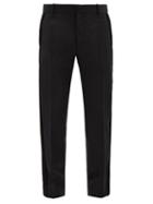 Matchesfashion.com Alexander Mcqueen - Tailored Wool-blend Tuxedo Trousers - Mens - Black