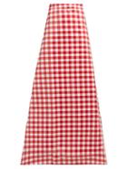 Matchesfashion.com Vetements - Tablecloth Check Coated Cotton Maxi Skirt - Womens - Red Multi