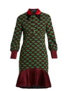 Undercover Eye-print Reversible Silk Dress