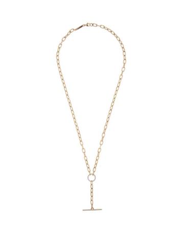 Matchesfashion.com Zo Chicco - T-bar Toggle Diamond & 14kt Gold Necklace - Womens - Gold