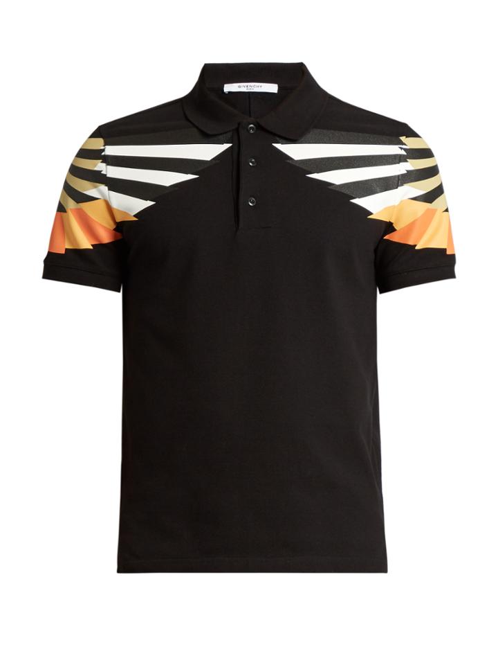 Givenchy Cuban-fit Wing-print Polo Shirt