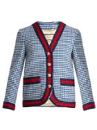 Gucci Contrast-trim Wool-blend Tweed Jacket