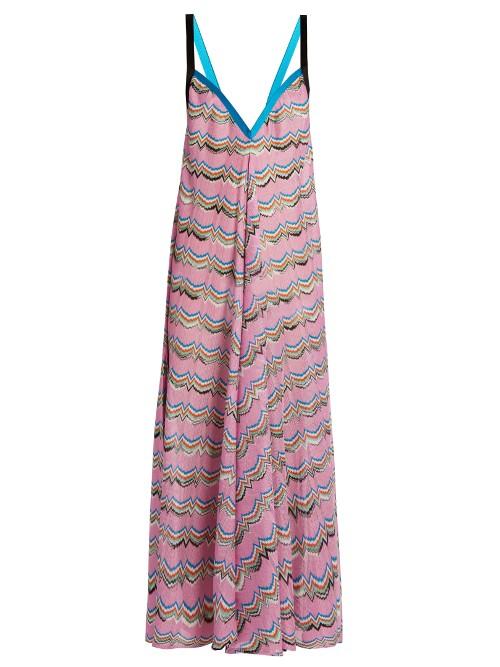 Missoni Mare Striped Zigzag-knit Dress