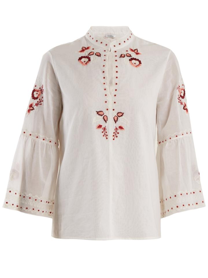 Vilshenko Niamh Embroidered Cotton Blouse