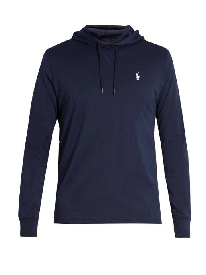Polo Ralph Lauren Logo-embroidered Cotton-jersey Hooded Sweatshirt