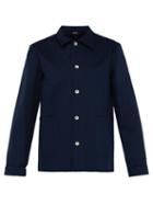 Matchesfashion.com A.p.c. - Patch Pocket Cotton Blend Jacket - Mens - Dark Blue
