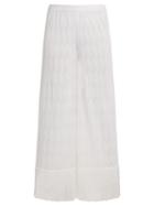 Missoni Mare Zigzag-knit Fringed-hem Trousers