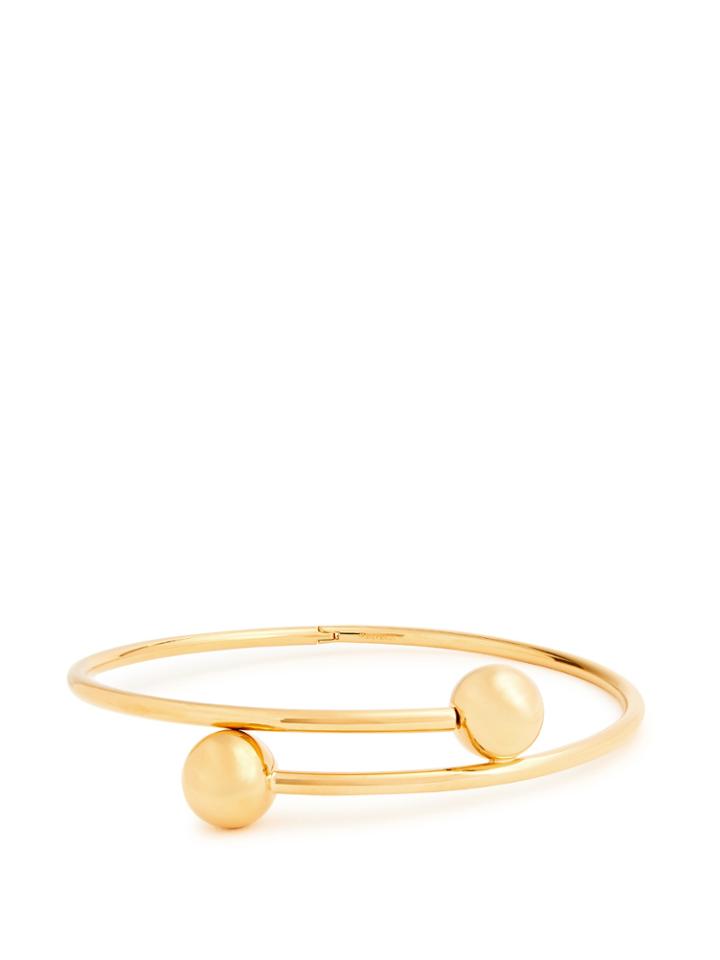 Jw Anderson Double-sphere Gold-plated Choker
