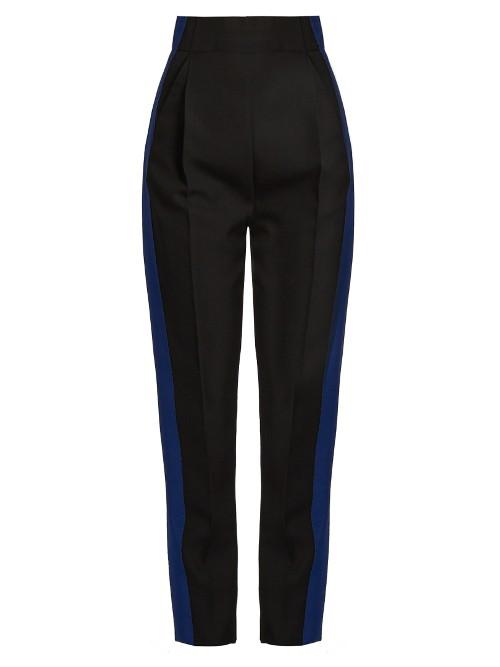 Haider Ackermann Orbai Side-stripe High-waisted Wool Trousers