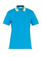 Matchesfashion.com Orlebar Brown - Jarrett Striped Collar Cotton Piqu Polo Shirt - Mens - Mid Blue