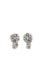 Matchesfashion.com Saint Laurent - Crystal Loop Clip Earrings - Womens - Crystal