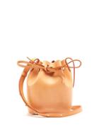 Matchesfashion.com Mansur Gavriel - Pink Lined Mini Mini Leather Bucket Bag - Womens - Tan