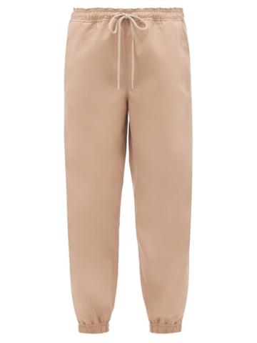 Ladies Rtw Stella Mccartney - Kira Faux Leather Relaxed-leg Trousers - Womens - Beige