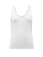 Matchesfashion.com Another Tomorrow - Scoop-neck Tank Top - Womens - White