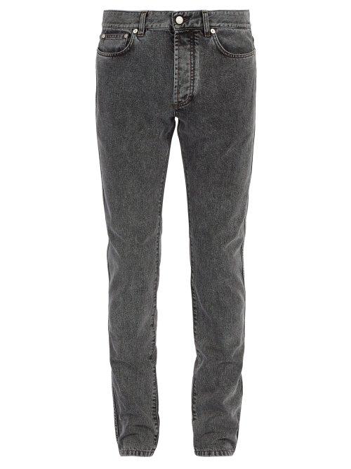 Matchesfashion.com Givenchy - Slim Fit Washed Jeans - Mens - Grey