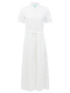 Matchesfashion.com Melissa Odabash - Vanessa Broderie-anglaise Cotton Shirt Dress - Womens - White