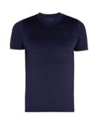 Matchesfashion.com Falke Ess - Crew Neck Performance T Shirt - Mens - Dark Blue