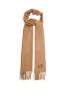 Mens Accessories Loewe - Anagram-embroidered Cashmere Scarf - Mens - Beige