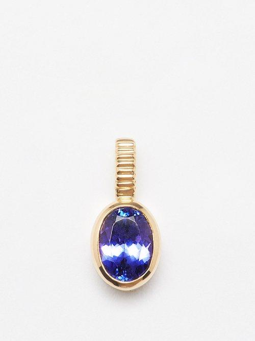 Viltier - Topaz & 18kt Gold Pendant - Mens - Yellow Gold
