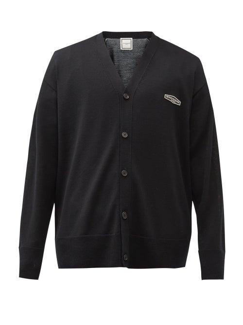 Matchesfashion.com Wooyoungmi - Logo-patch Wool Cardigan - Mens - Black