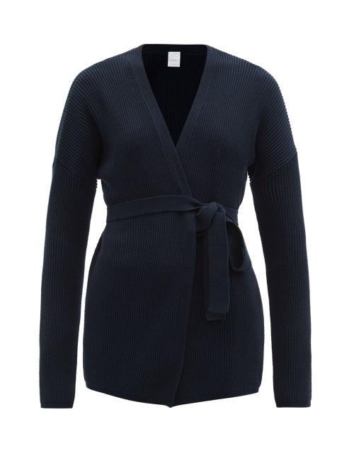 Matchesfashion.com Max Mara Leisure - Cavallo Cardigan - Womens - Dark Navy