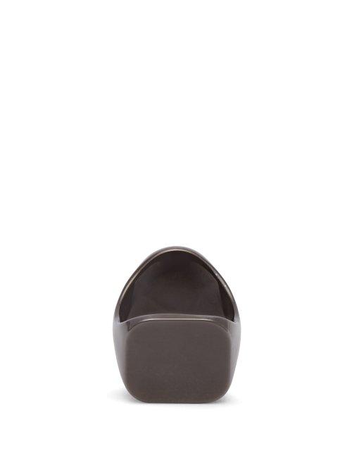 Matchesfashion.com Maison Margiela - Flat Top Brass Ring - Mens - Black