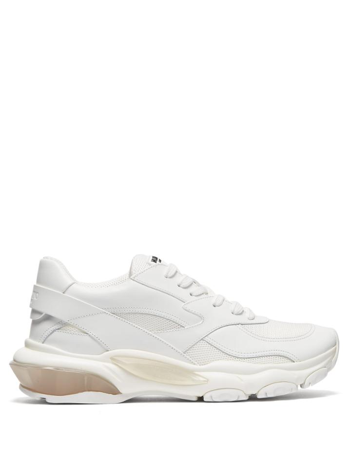 Valentino Bounce Low-top Leather Trainers