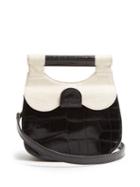 Matchesfashion.com Staud - Mini Madeline Leather Cross Body Bag - Womens - Black Cream