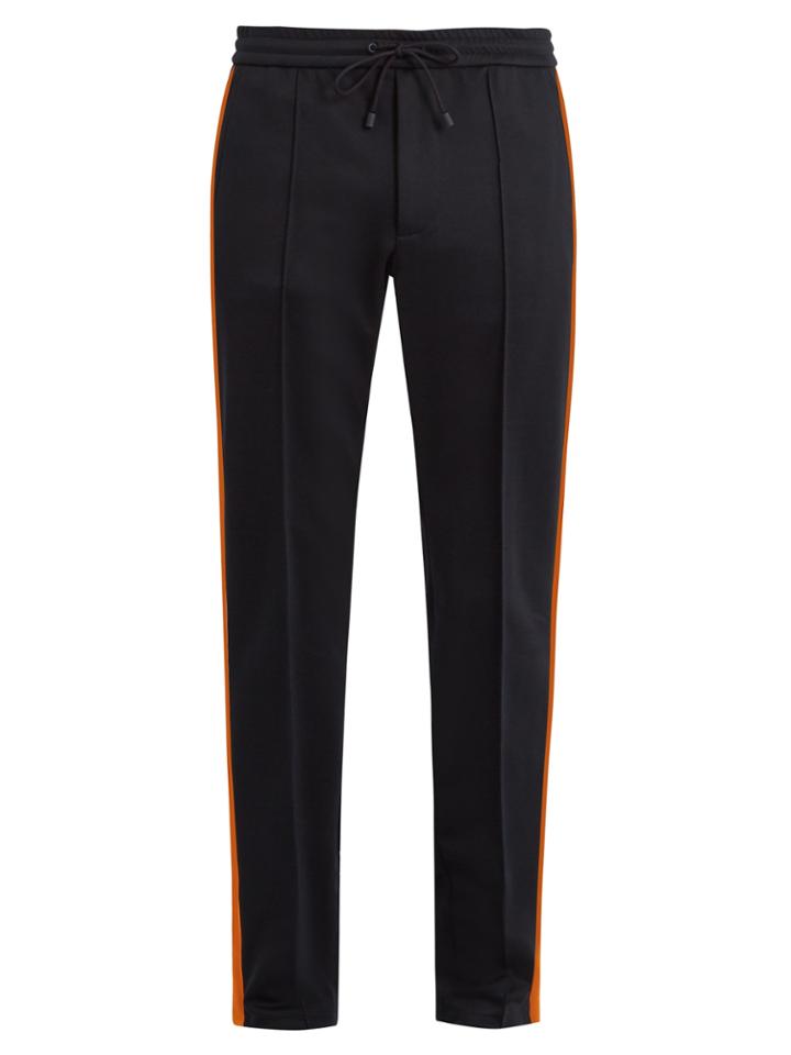 Valentino Side-stripe Slim-leg Cady Track Pants