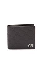 Gucci Dorian Gg-debossed Bi-fold Leather Wallet