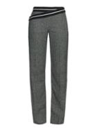 Loewe Cross Waistband Silk And Wool-blend Trousers
