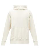 Les Tien - Brushed-back Cotton Hooded Sweatshirt - Mens - White
