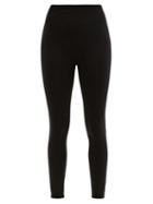 Matchesfashion.com Ernest Leoty - Eleonore High-rise Wool-blend Thermal Leggings - Womens - Black