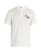 Burberry Rainbow Logo-embroidered Cotton-piqu Polo Shirt