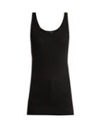 Matchesfashion.com Atm - Ribbed Jersey Tank Top - Womens - Black